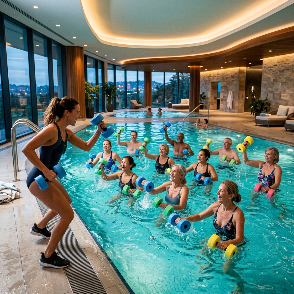 Clasă de gimnastică acvatică Aqua Gym